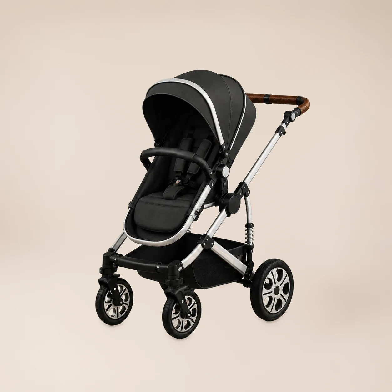 Luxe 3-in-1 Kinderwagen Donkergrijs 4