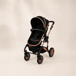 Luxe 3-in-1 Kinderwagen Zwart/Koper 4