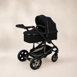 Luxe 3-in-1 Kinderwagen Zwart 2