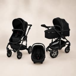 Luxe 3-in-1 Kinderwagen Zwart 1