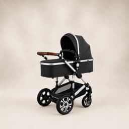 Luxe 3-in-1 Kinderwagen Donkergrijs 2
