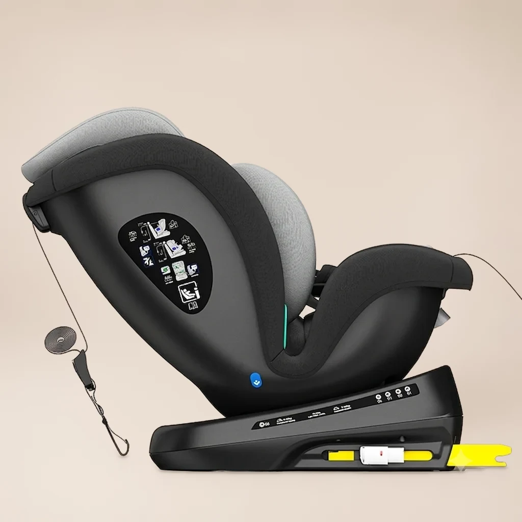 360° i-Size Isofix Autostoel Grijs/Zwart 3