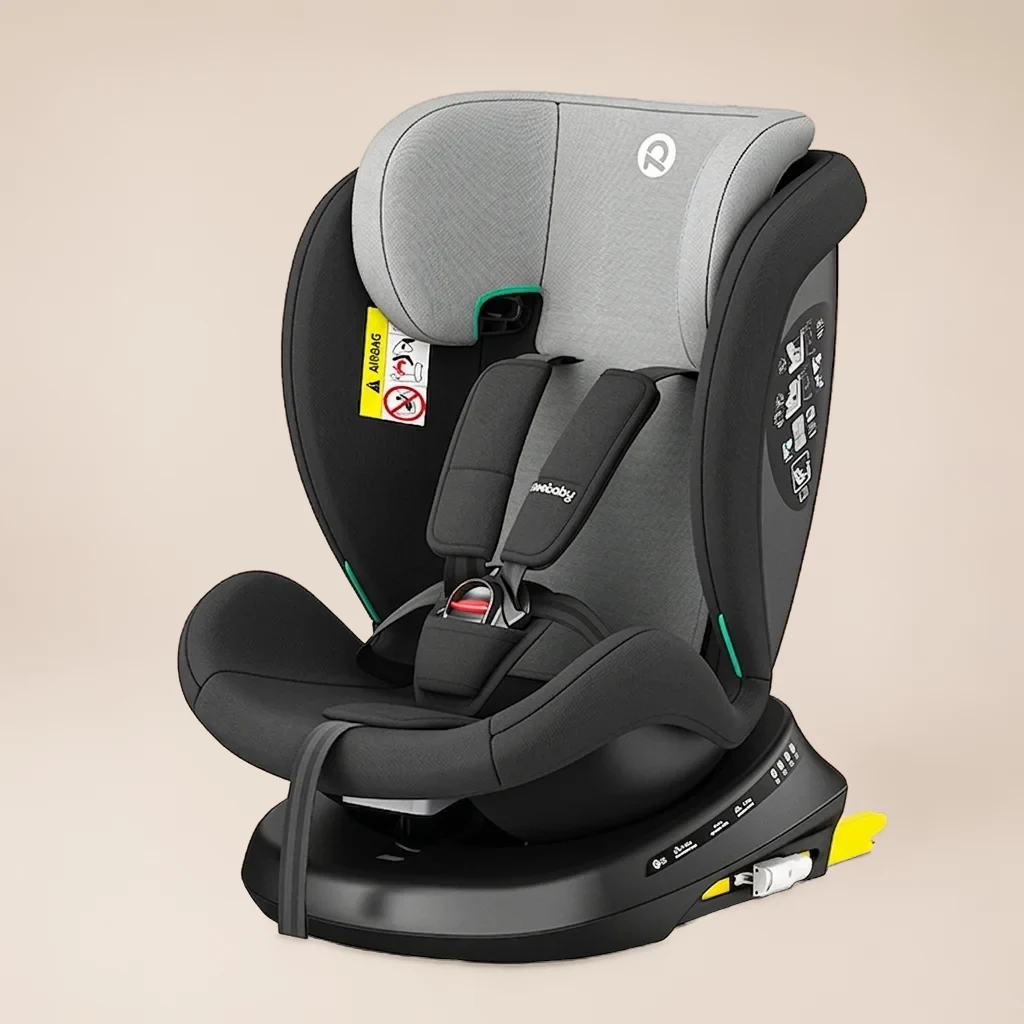 360° i-Size Isofix Autostoel Grijs/Zwart 4