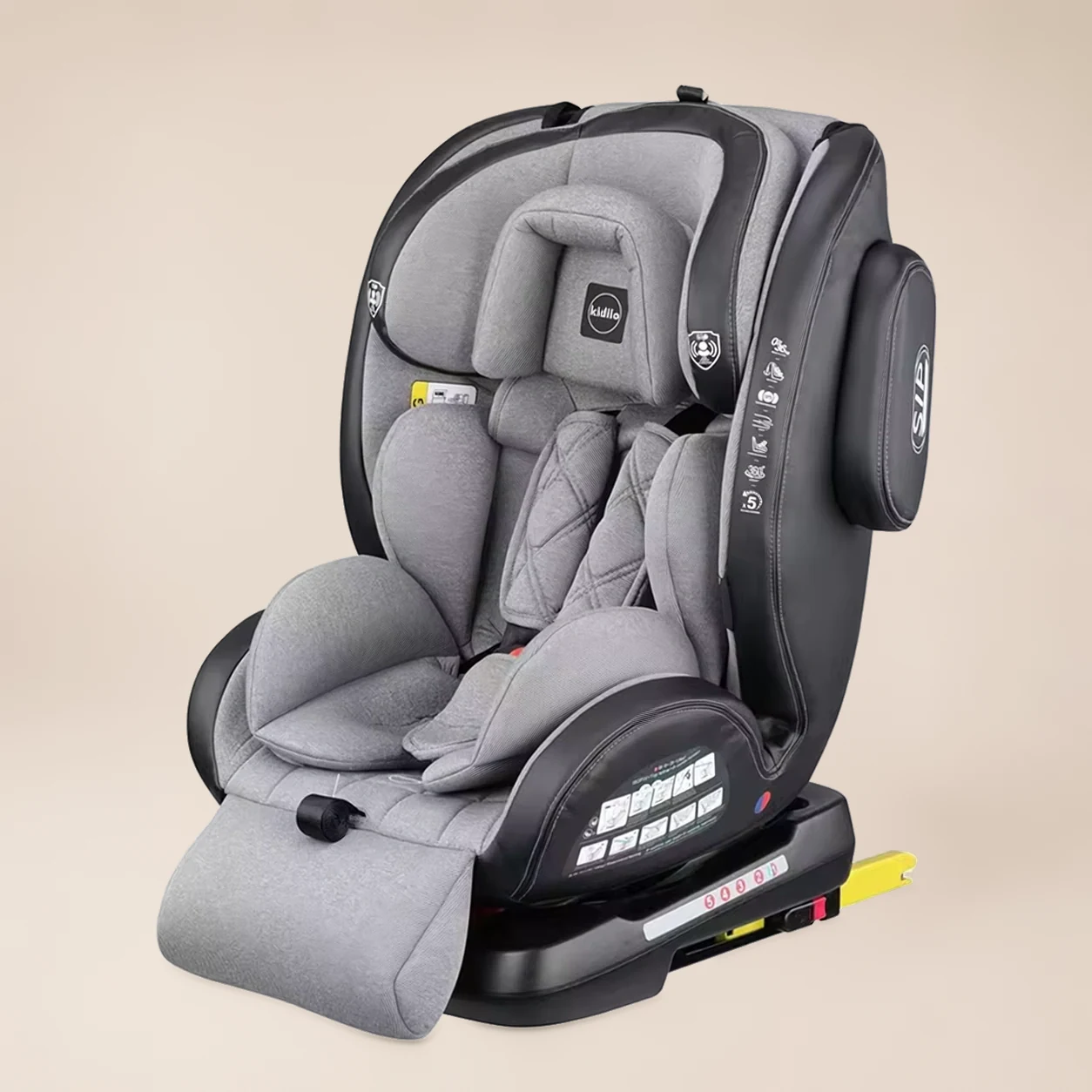 Autostoel Peuter 1-3 Jaar - Autostoeltje met Isofix, Zijkantbescherming en Ligstand 4