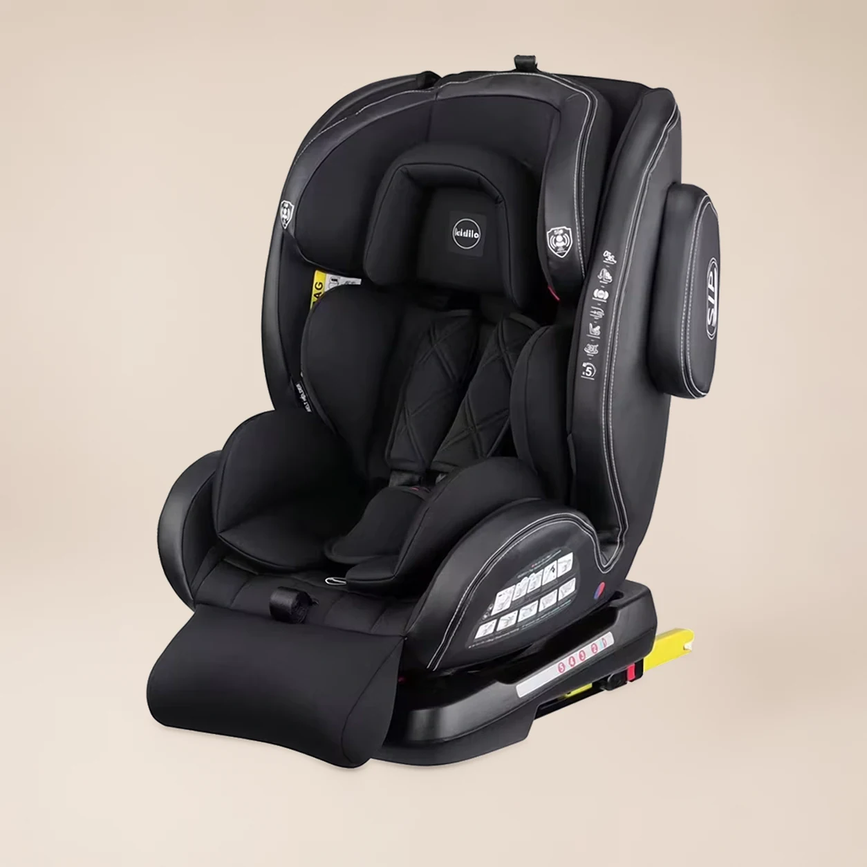Autostoel Peuter 1-3 Jaar - Autostoeltje met Isofix, Zijkantbescherming en Ligstand - afbeelding 1