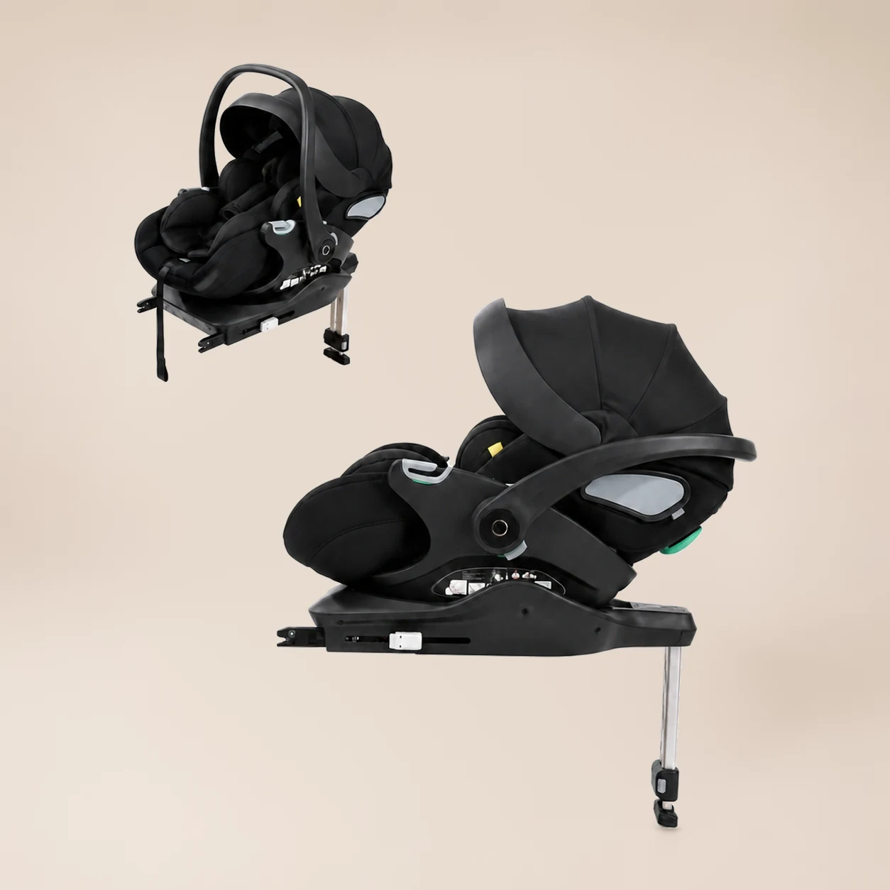 i-Size Autostoel Baby met Isofix Basis - Autostoeltje 40-87 cm, Draaibare Hoofdsteun 3