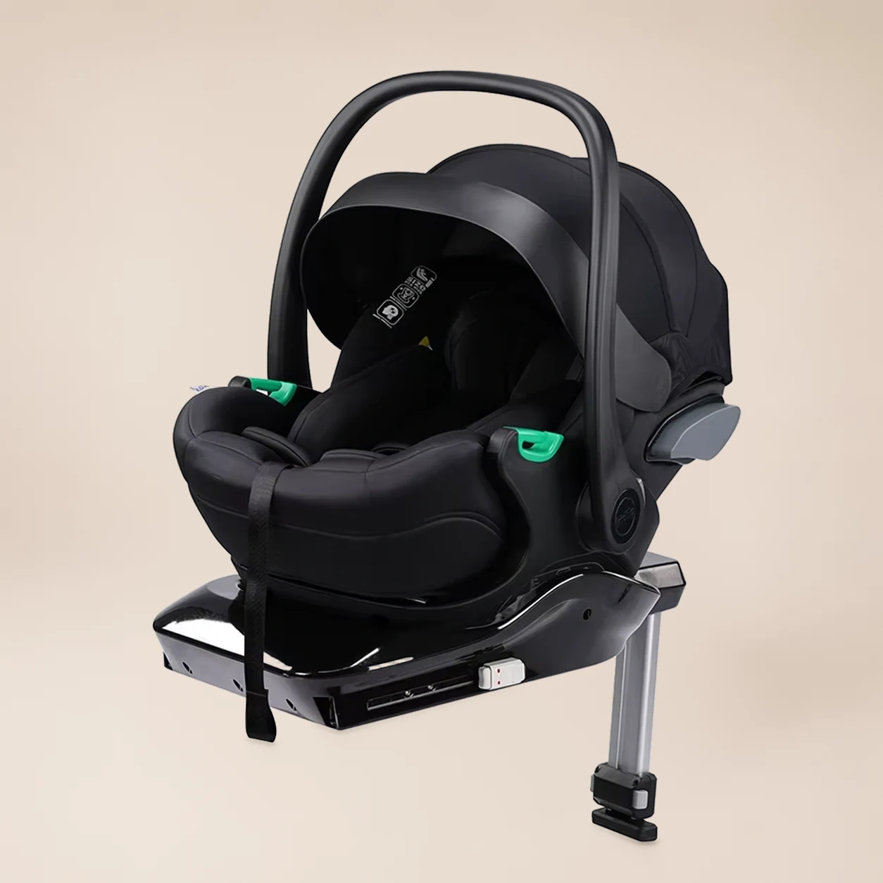 i-Size Autostoel Baby met Isofix Basis - Autostoeltje 40-87 cm, Draaibare Hoofdsteun 2