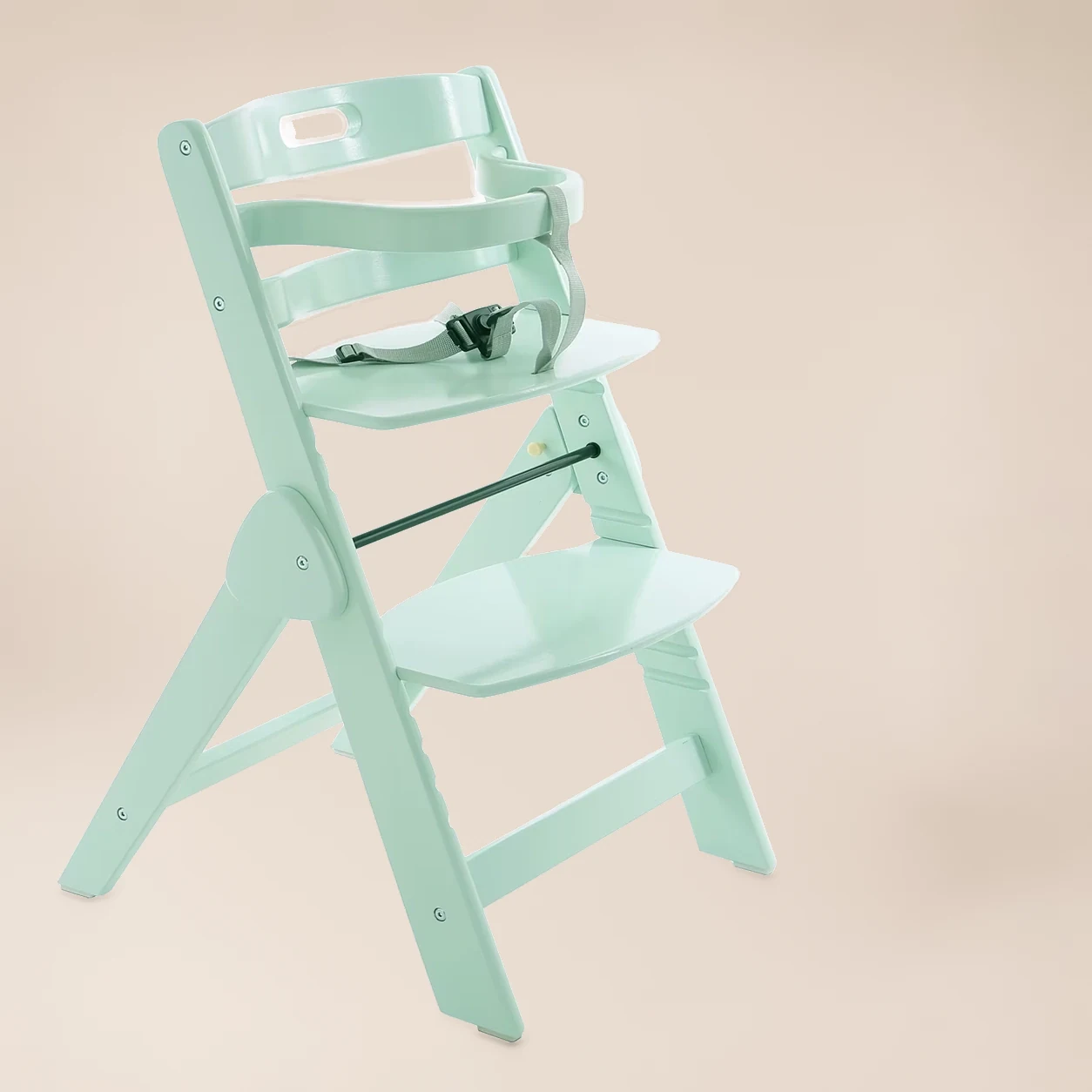 Meegroeistoel Kleuren – Houten Kinderstoel in Mint of Roze