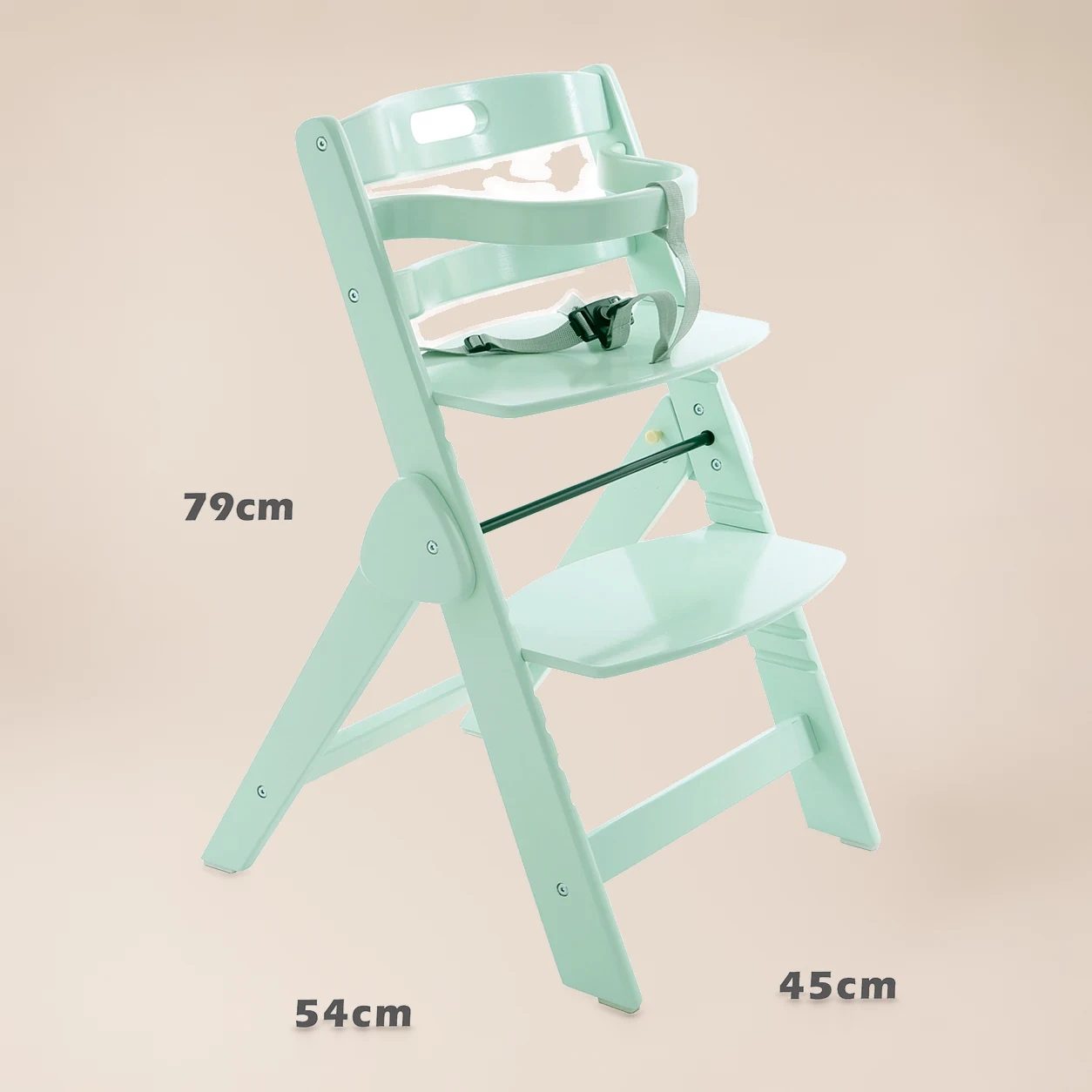 Meegroeistoel Kleuren – Houten Kinderstoel in Mint of Roze 5
