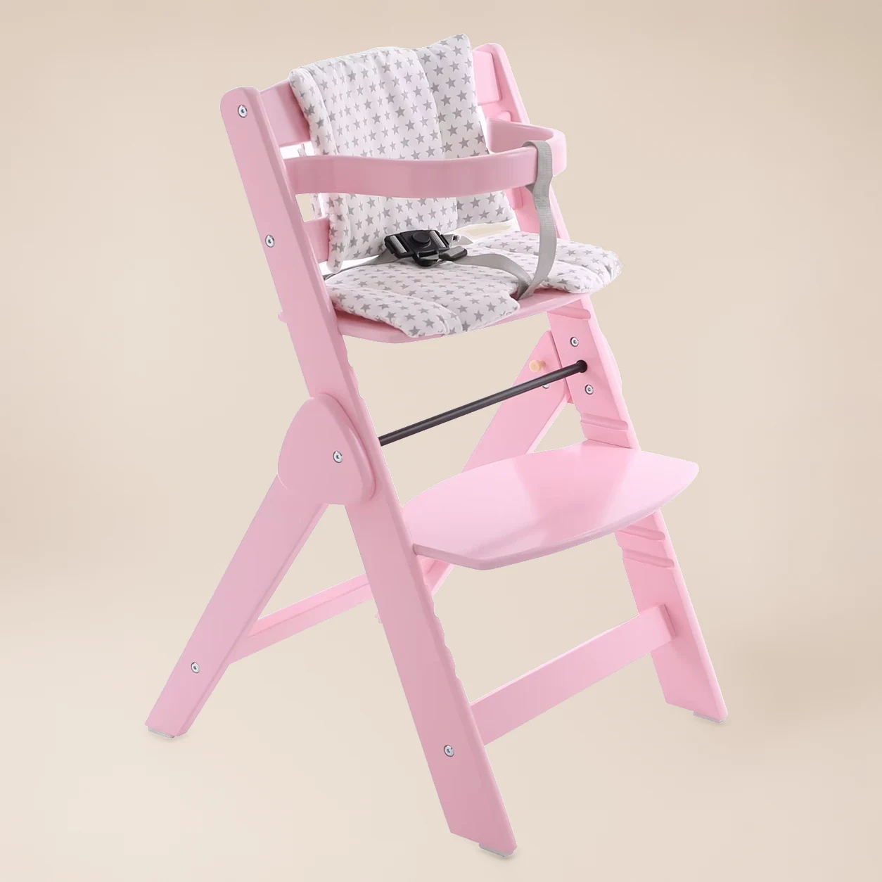 Meegroeistoel Kleuren – Houten Kinderstoel in Mint of Roze 2