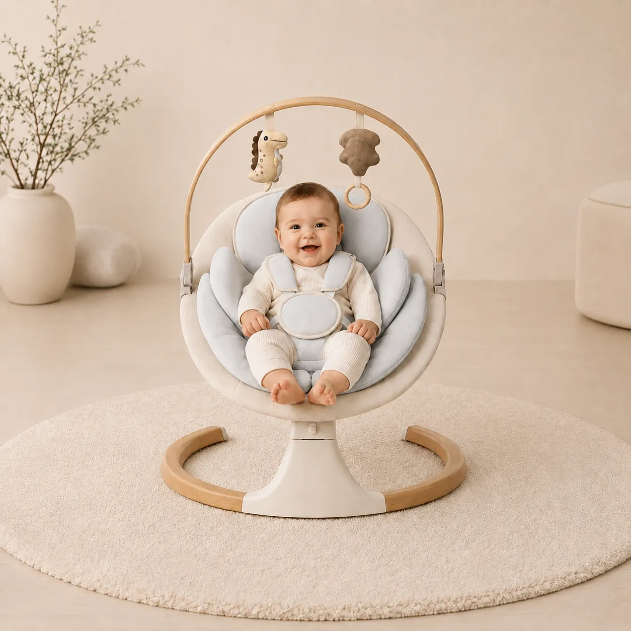 Elektrische Wipstoel Beige 3
